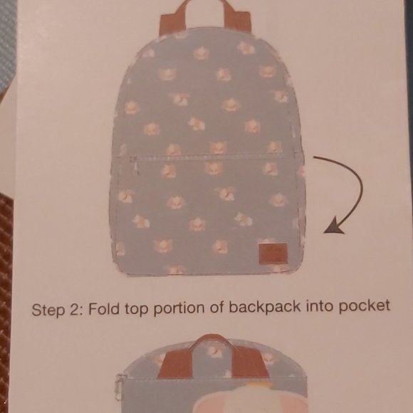Loungefly Dumbo Canvas Foldable Backpack - Picture 3 of 4